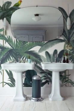 Yeda Design Papiers Peints Papier Peint Jungle Forêt Tropicale Luxuriante Fond Blanc 425x260cm -Papiers peints Soldes papier peint jungle foret tropicale luxuriante fond blanc 425x260cm 1