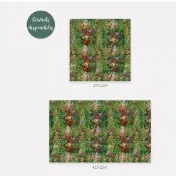 Yeda Design Papiers Peints Papier Peint Motifs Fleurs Feuillage Vert 255x260cm -Papiers peints Soldes papier peint motifs fleurs feuillage vert 255x260cm 2