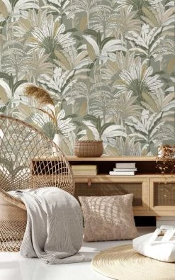 Hexoa Papiers Peints Papier Peint Mural Kaki 53x840cm