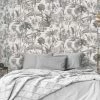 Hexoa Papiers Peints Papier Peint Noir Et Blanc Jungle Tanzania 106x1000cm -Papiers peints Soldes papier peint noir et blanc jungle tanzania 106x1000cm