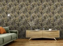 Hexoa Papiers Peints Papier Peint Palmier Irisé 53x1000cm