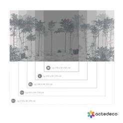 Acte Deco Papiers Peints Papier Peint Panoramique Balade Dans Les Bois - 250x510 -Papiers peints Soldes papier peint panoramique balade dans les bois 250x510 5