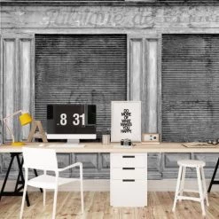 Ciment Factory Papiers Peints Papier Peint Panoramique Devanture De Fabrique Ancienne 270x390cm -Papiers peints Soldes papier peint panoramique devanture de fabrique ancienne 270x390cm 2