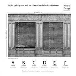 Ciment Factory Papiers Peints Papier Peint Panoramique Devanture De Fabrique Ancienne 270x390cm -Papiers peints Soldes papier peint panoramique devanture de fabrique ancienne 270x390cm 3
