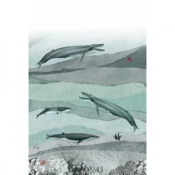 Lé Papiers De Ninon Papiers Peints Papier Peint Panoramique En Papier Bleu Gris 192x285 -Papiers peints Soldes papier peint panoramique en papier bleu gris 192x285 4