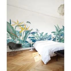 Lé Papiers De Ninon Papiers Peints Papier Peint Panoramique En Papier Bleu Lagon 384x270 -Papiers peints Soldes papier peint panoramique en papier bleu lagon 384x270 6