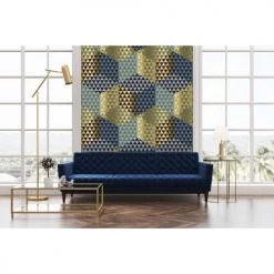 Lé Papiers De Ninon Papiers Peints Papier Peint Panoramique En Papier Jaune Or 288x270