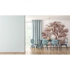 Lé Papiers De Ninon Papiers Peints Papier Peint Panoramique En Papier Marron GlacÃ© 288x270