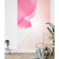 Lé Papiers De Ninon Papiers Peints Papier Peint Panoramique En Papier Rose PÃ¢le 192x290 -Papiers peints Soldes papier peint panoramique en papier rose pa le 192x290 4