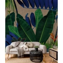 Lé Papiers De Ninon Papiers Peints Papier Peint Panoramique En Papier Vert Foncé 288x260 -Papiers peints Soldes papier peint panoramique en papier vert fonce 288x260 4