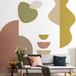 99Déco Papiers Peints Papier Peint Panoramique Graphique Abstrait 240x270cm