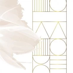 99Déco Papiers Peints Papier Peint Panoramique Graphique Floral 240x270cm Boho Chic -Papiers peints Soldes papier peint panoramique graphique floral 240x270cm boho chic 3