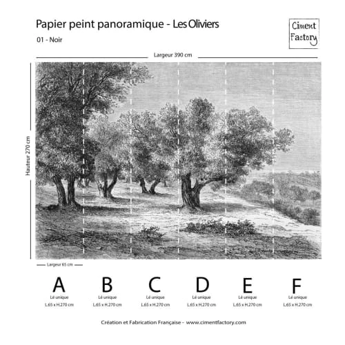 Ciment Factory Papiers Peints Papier Peint Panoramique Gravure Les Oliviers 390x270cm 7 Ciment Factory Papiers Peints Papier Peint Panoramique Gravure Les Oliviers 390x270cm – Image 5