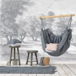 Ciment Factory Papiers Peints Papier Peint Panoramique Gravure Les Oliviers 390x270cm