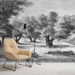 Ciment Factory Papiers Peints Papier Peint Panoramique Gravure Les Oliviers 390x270cm -Papiers peints Soldes papier peint panoramique gravure les oliviers 390x270cm 9