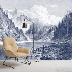 Ciment Factory Papiers Peints Papier Peint Panoramique Gravure Montana 390x270cm -Papiers peints Soldes papier peint panoramique gravure montana 390x270cm 11