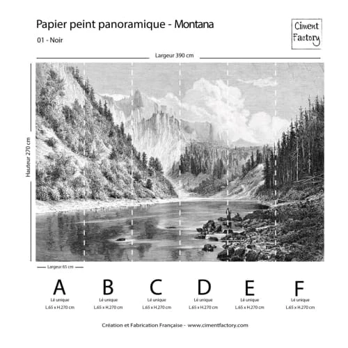 Ciment Factory Papiers Peints Papier Peint Panoramique Gravure Montana 390x270cm 5 Ciment Factory Papiers Peints Papier Peint Panoramique Gravure Montana 390x270cm – Image 3