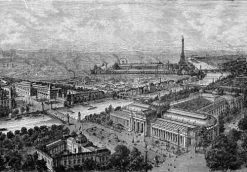Ciment Factory Papiers Peints Papier Peint Panoramique Gravure Paris 1900 390x270cm -Papiers peints Soldes papier peint panoramique gravure paris 1900 390x270cm 1