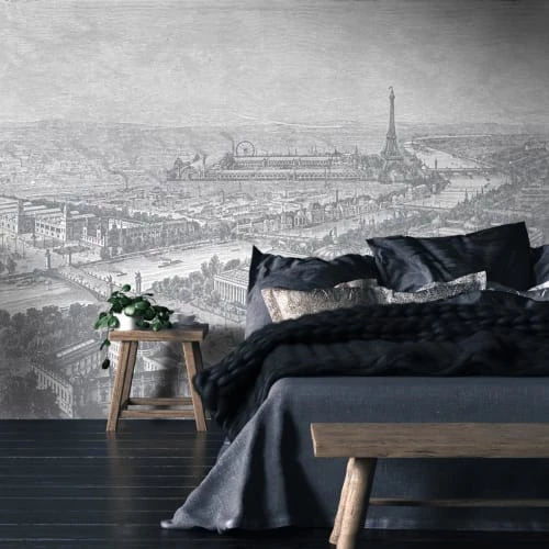 Ciment Factory Papiers Peints Papier Peint Panoramique Gravure Paris 1900 390x270cm 5 Ciment Factory Papiers Peints Papier Peint Panoramique Gravure Paris 1900 390x270cm – Image 3