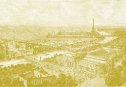 Ciment Factory Papiers Peints Papier Peint Panoramique Gravure Paris 1900 390x270cm -Papiers peints Soldes papier peint panoramique gravure paris 1900 390x270cm 7