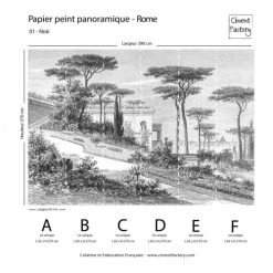 Ciment Factory Papiers Peints Papier Peint Panoramique Gravure Rome 390x270cm -Papiers peints Soldes papier peint panoramique gravure rome 390x270cm 3
