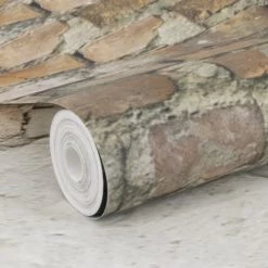 Art For The Home Papiers Peints Papier Peint Panoramique Intissé Dublin Pierres Gris Ocre 300x300cm -Papiers peints Soldes papier peint panoramique intisse dublin pierres gris ocre 300x300cm 4