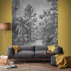 Art For The Home Papiers Peints Papier Peint Panoramique Intissé Jungle Gris 200x280cm -Papiers peints Soldes papier peint panoramique intisse jungle gris 200x280cm 2