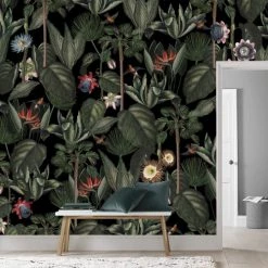 Art For The Home Papiers Peints Papier Peint Panoramique Intissé Jungle Yara Multicolore 300x280cm