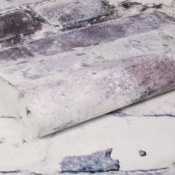 VtWonen Papiers Peints Papier Peint Panoramique Intissé Mur Briques Loft Blanc 300x300cm -Papiers peints Soldes papier peint panoramique intisse mur briques loft blanc 300x300cm 4