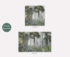 Yeda Design Papiers Peints Papier Peint Panoramique Jungle Noyée Dans La Brume 255x260cm -Papiers peints Soldes papier peint panoramique jungle noyee dans la brume 255x260cm 2
