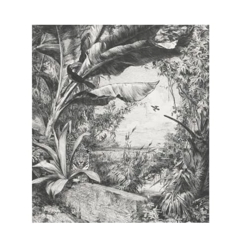 Art For The Home Papiers Peints Papier Peint Panoramique Jungle Sauvage Noir Blanc 280x250cm 5 Art For The Home Papiers Peints Papier Peint Panoramique Jungle Sauvage Noir Blanc 280x250cm – Image 3