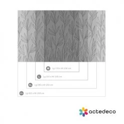 Acte Deco Papiers Peints Papier Peint Panoramique Leaves - 250x255 -Papiers peints Soldes papier peint panoramique leaves 250x255 5