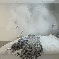 Acte Deco Papiers Peints Papier Peint Panoramique Plumes 2 - 250x425