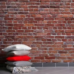 Acte Deco Papiers Peints Papier Peint Panoramique Red Bricks - 250x340