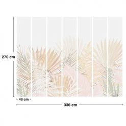 99Déco Papiers Peints Papier Peint Panoramique Végétal Pastel 336x270cm -Papiers peints Soldes papier peint panoramique vegetal pastel 336x270cm 3