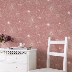 Superfresco Easy Papiers Peints Papier Peint Poppy Rose 1005 X 52cm