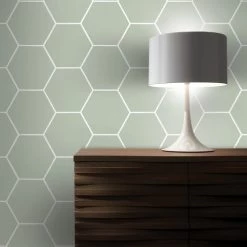 Superfresco Easy Papiers Peints Papier Peint Quadrillage Vert 1005x52cm