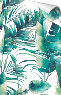 RNT By Really Nice Things Papiers Peints Papier Peint Sur Fond Blanc Et Imprimés Verts. -Papiers peints Soldes papier peint sur fond blanc et imprimes verts 3