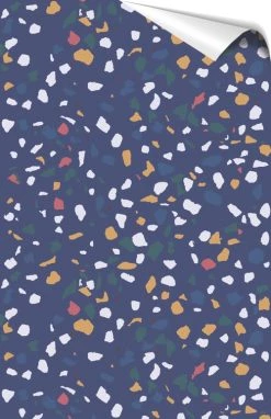 RNT By Really Nice Things Papiers Peints Papier Peint Sur Fond Bleu Avec Imprimé Multicouleur. -Papiers peints Soldes papier peint sur fond bleu avec imprime multicouleur 6