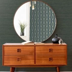 Boutique Papiers Peints Papier Peint Texture Dorée Vert 1005x52cm