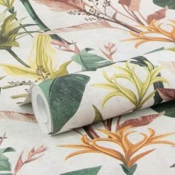 Superfresco Easy Papiers Peints Papier Peint Vintage Botanique Jaune 1005x52cm -Papiers peints Soldes papier peint vintage botanique jaune 1005x52cm 4