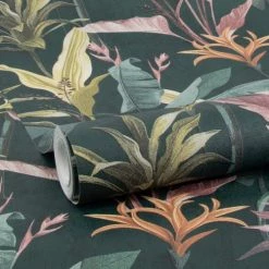 Superfresco Easy Papiers Peints Papier Peint Vintage Botanique Vert 1005x52cm -Papiers peints Soldes papier peint vintage botanique vert 1005x52cm 3