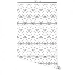 Decochic Papiers Peints Papier Peint Vinyle Adhésif Tokyo Noir 50x300 Cm -Papiers peints Soldes papier peint vinyle adhesif tokyo noir 50x300 cm 1