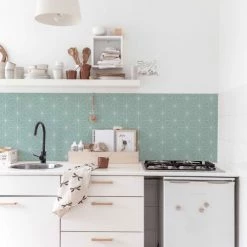 Decochic Papiers Peints Papier Peint Vinyle Adhésif Tokyo Vert 50x300 Cm -Papiers peints Soldes papier peint vinyle adhesif tokyo vert 50x300 cm 2