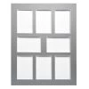 Ceanothe Cadres Et Albums Photos Passe-partout Multivues Carton Gris 40x50 Cm 8 Ouvertures 10x15 Cm -Papiers peints Soldes passe partout multivues carton gris 40x50 cm 8 ouvertures 10x15 cm