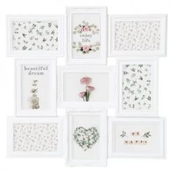 Decoratie Pêle-mêle Photos Pêle Mêle 9 Photos Blanc -Papiers peints Soldes pele mele 9 photos blanc 2