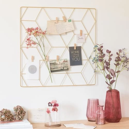 Maisons Du Monde Pêle-mêle Photos Pêle-mêle En Métal Doré 60x60 4 Maisons Du Monde Pêle-mêle Photos Pêle-mêle En Métal Doré 60x60 – Image 2