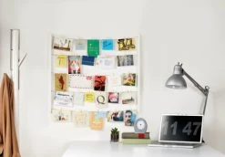 Umbra Cadres Et Albums Photos Pêle-mêle Mural Hangit, Pour 40 Photos, En Bois Laqué Blanc -Papiers peints Soldes pele mele mural hangit pour 40 photos en bois laque blanc 3