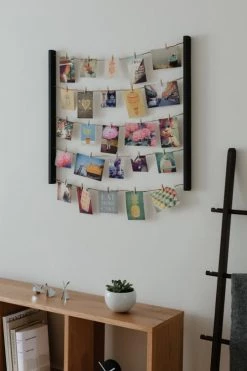 Umbra Cadres Et Albums Photos Pêle-mêle Mural Pour Environ 40 Photos, En Bois Noir Laqué -Papiers peints Soldes pele mele mural pour environ 40 photos en bois noir laque 2