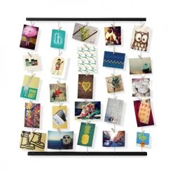 Umbra Cadres Et Albums Photos Pêle-mêle Mural Pour Environ 40 Photos, En Bois Noir Laqué -Papiers peints Soldes pele mele mural pour environ 40 photos en bois noir laque 3